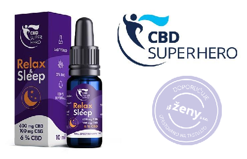 Ti, kteří hledali kvalitní odpočinek, otestovali CBD olej obohacený o funkční byliny od české značky Superhero Relax&Sleep